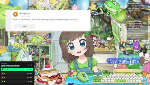 my BIG BIRTHDAY stream 💚 party games 💚 new model 💚 old friends 💚 Q&A 💚 frog-themed games