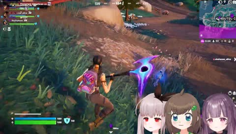 300% IMOUTO 100% FORTNITE GAMING TIME!!! SLICE OF WIFE COLLAB WITH @lilyhops & @alicesawyer !!!!! 🎀 vtuber!