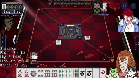 Mahjong Hangout ft. @lilyhops, @kongouvt, @hinabobina