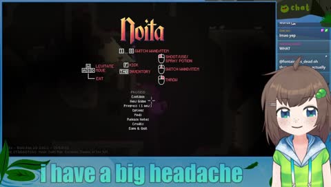 noita daily run // my head hurts very much