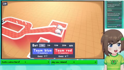 come bet on hamster races!!