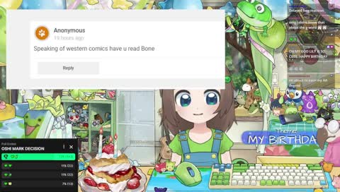 my BIG BIRTHDAY stream 💚 party games 💚 new model 💚 old friends 💚 Q&A 💚 frog-themed games