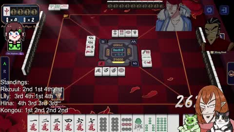 Mahjong Hangout ft. @lilyhops, @kongouvt, @hinabobina