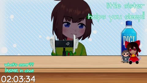 LIVE ASMR (little sister whispering + other sounds!)