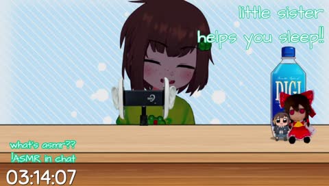 LIVE ASMR (little sister whispering + other sounds!)