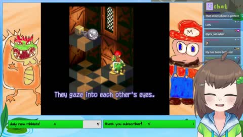 lily gazes into chat's eyes