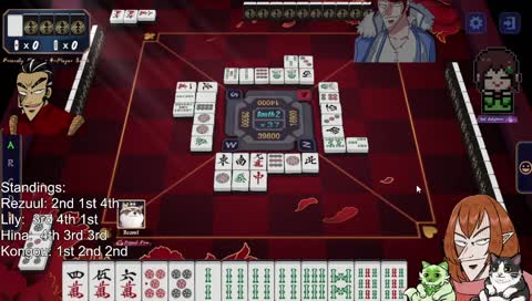 Mahjong Hangout ft. @lilyhops, @kongouvt, @hinabobina