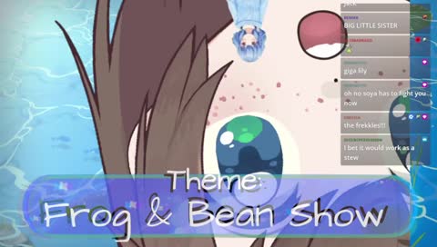 playing frog and bean