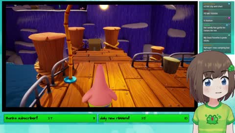 She buys games for the stream.