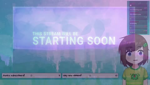 lily realizing the stream has started... pog :O