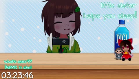 LIVE ASMR (little sister whispering + other sounds!)