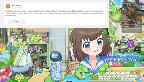 my BIG BIRTHDAY stream 💚 party games 💚 new model 💚 old friends 💚 Q&A 💚 frog-themed games