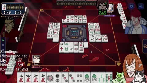 Mahjong Hangout ft. @lilyhops, @kongouvt, @hinabobina