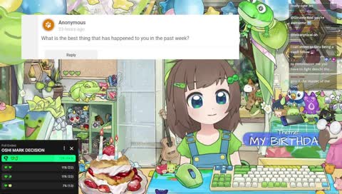 my BIG BIRTHDAY stream 💚 party games 💚 new model 💚 old friends 💚 Q&A 💚 frog-themed games