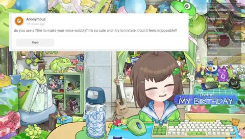 my BIG BIRTHDAY stream 💚 party games 💚 new model 💚 old friends 💚 Q&A 💚 frog-themed games