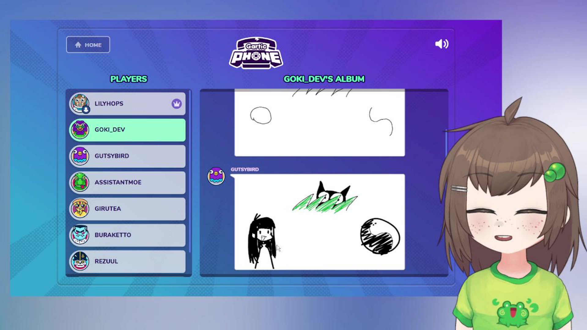 gartic phone with friends