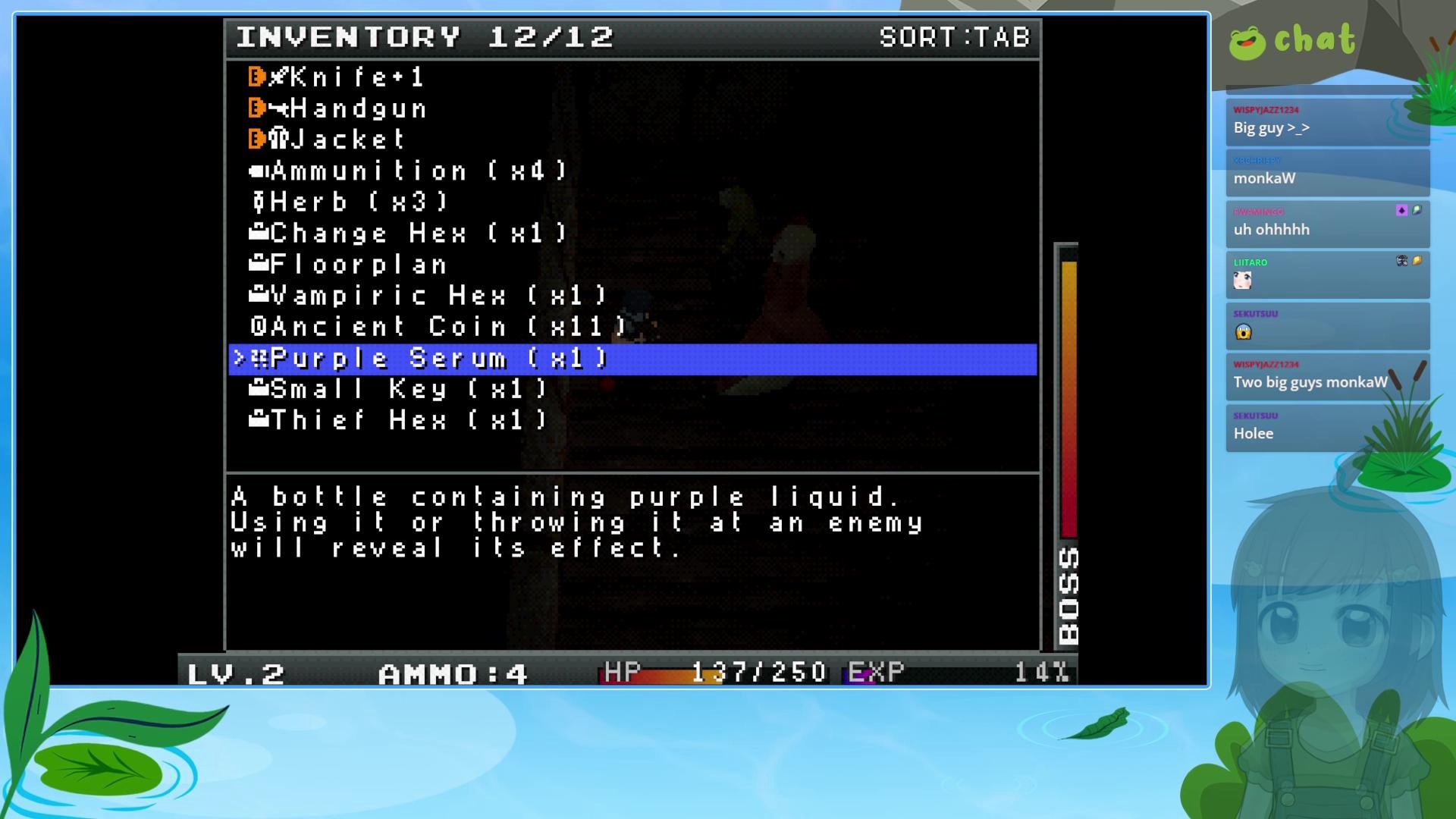 just chatting + house of necrosis (it's good!! buy it pls)